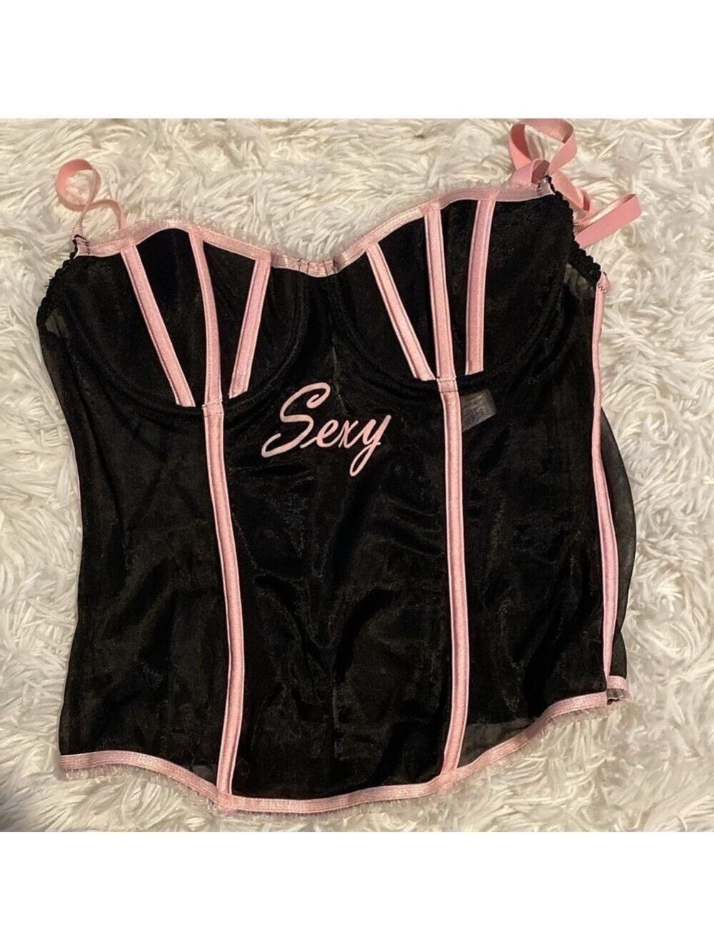 Victoria’s Secret SEXY sheer corset bustier